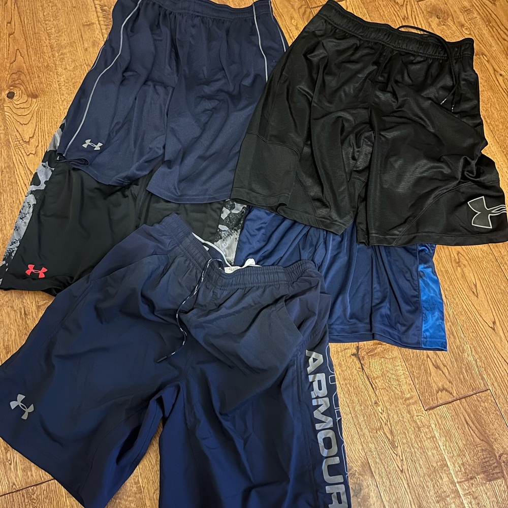 Lot of 5 pair of Under Armor shorts - includes all 5 par